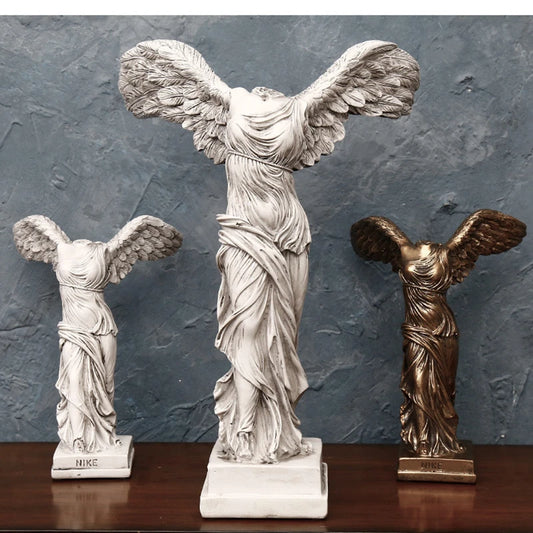 Winged Victory Goddess: Retro Greek Statue