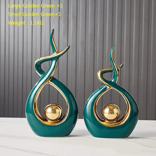 Ceramic Abstract Figurines