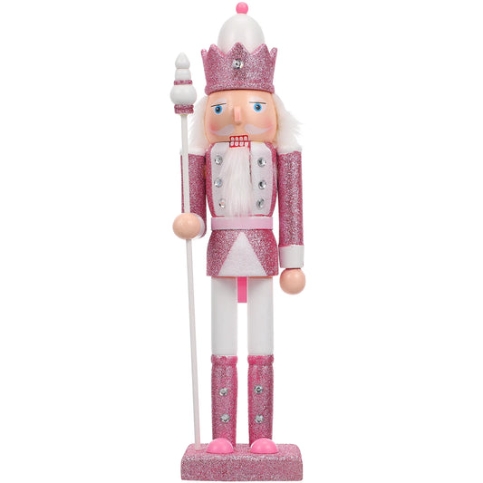 Chic Pink Nutcracker Christmas Figurine