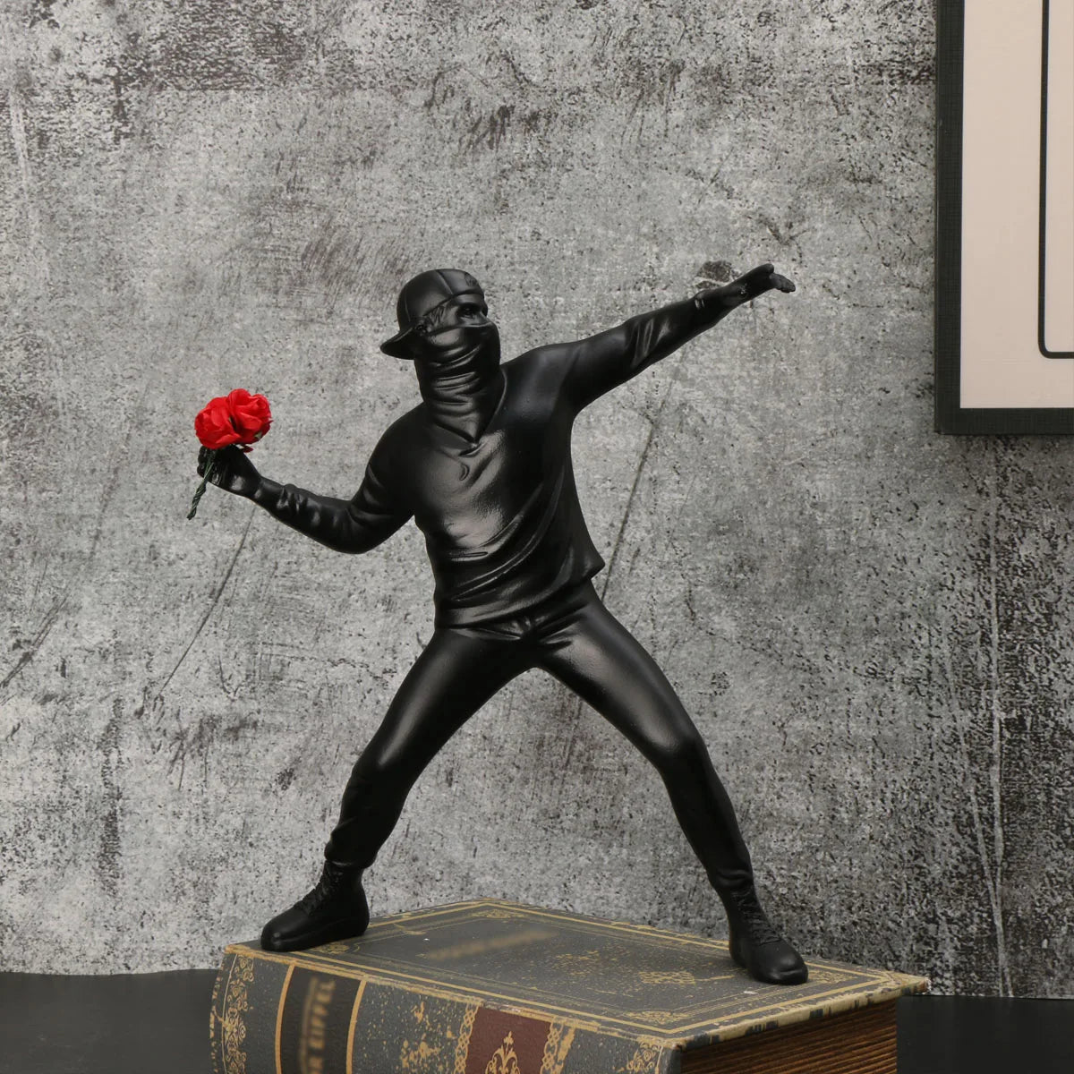 Banksy 'Flower Bomber' Resin Figurine