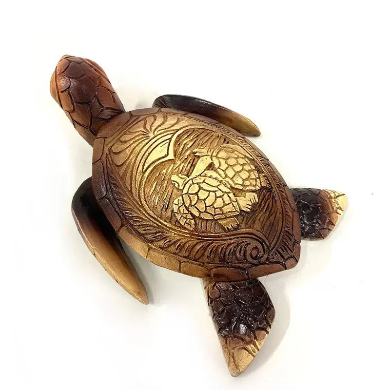 Hand-Carved Sea Turtle Figurine