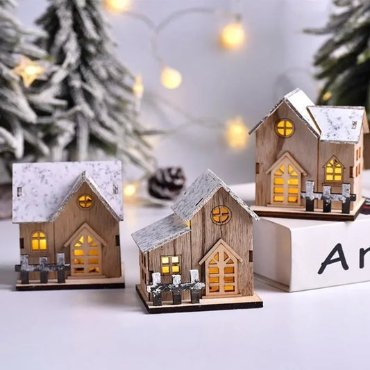 Cozy LED Luminous Mini Wood House