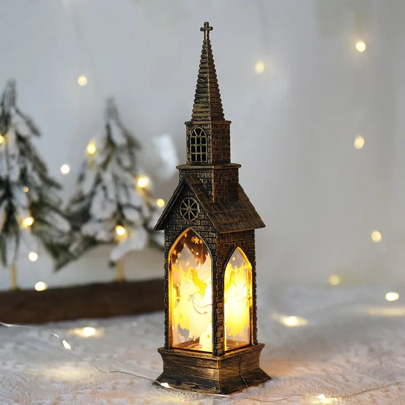 Elegant Light-Up Church Lantern Christmas Decoration