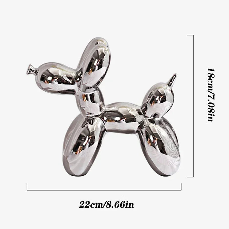 Ceramic Balloon Dog Sculpture