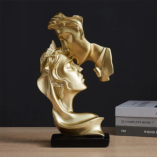 Romantic Couple Resin Statue