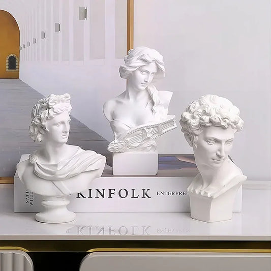 Apollo & Muse Resin Busts