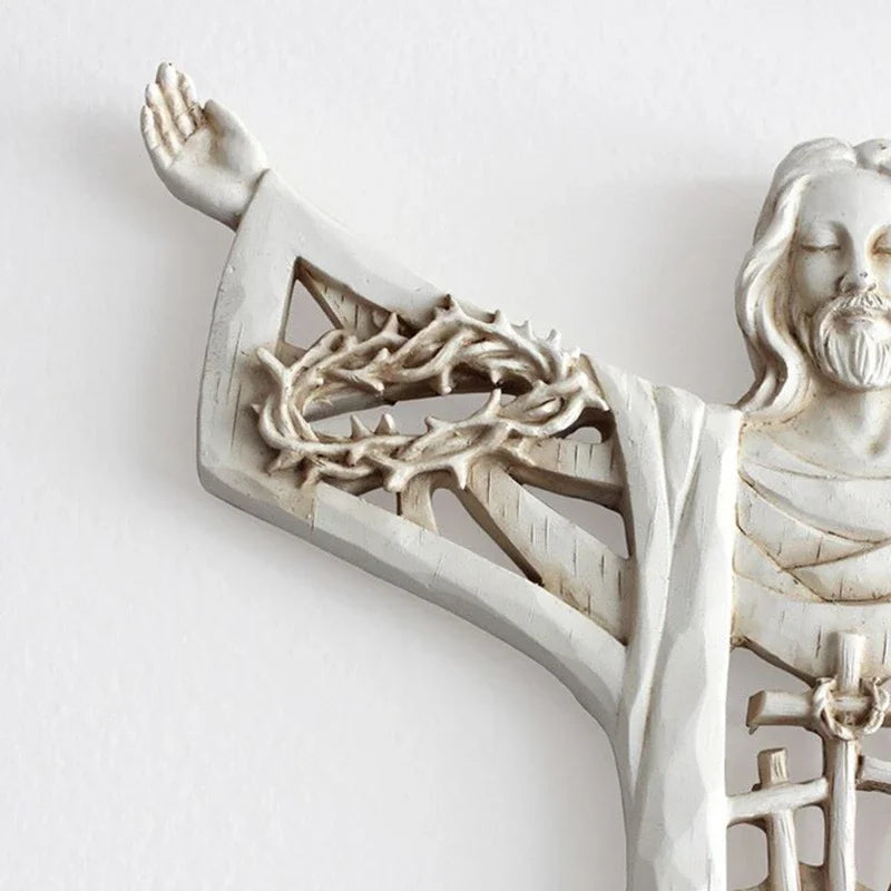 Reverent Artistry: Risen Christ Wall Cross