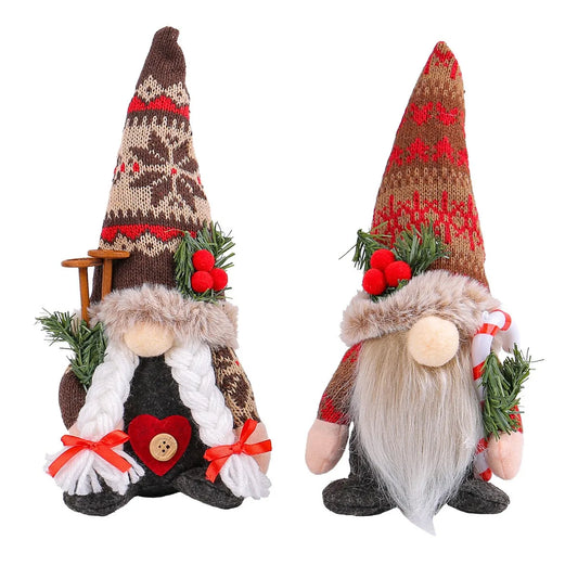 Knitted Christmas Gnome Decoration