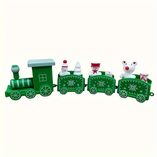 Mini Plastic Christmas Train Set
