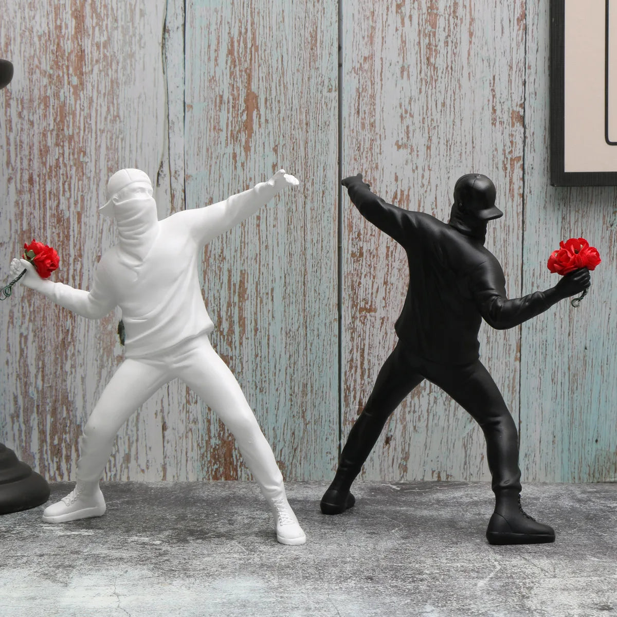 Banksy 'Flower Bomber' Resin Figurine
