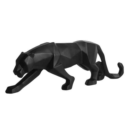 Geometric Resin Panther Statue