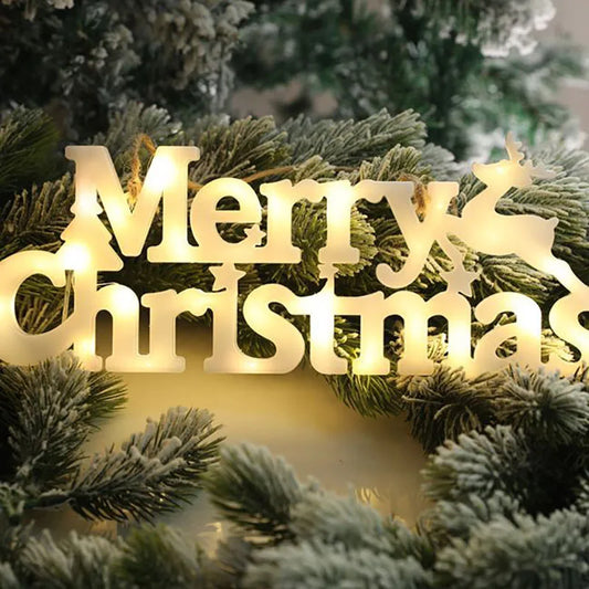 Sparkling "Merry Christmas" LED Sign