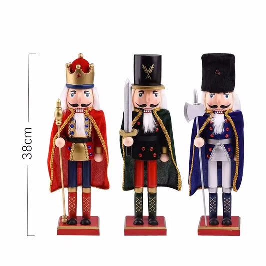 Royal Cloak Wooden Nutcracker Christmas Figurine