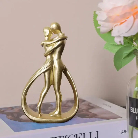Contemporary Embrace Couple Sculpture