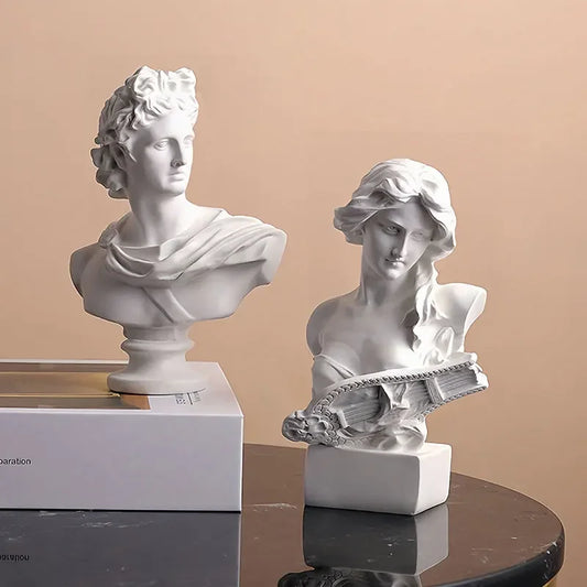 Apollo & Muse Resin Busts