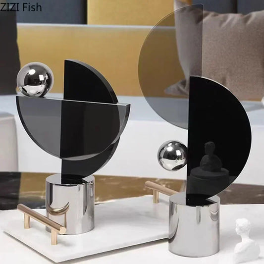 Minimalist Crystal Sculpture