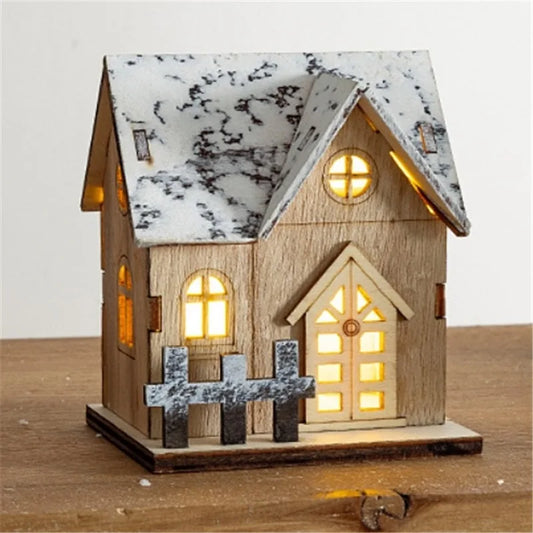 Cozy LED Luminous Mini Wood House