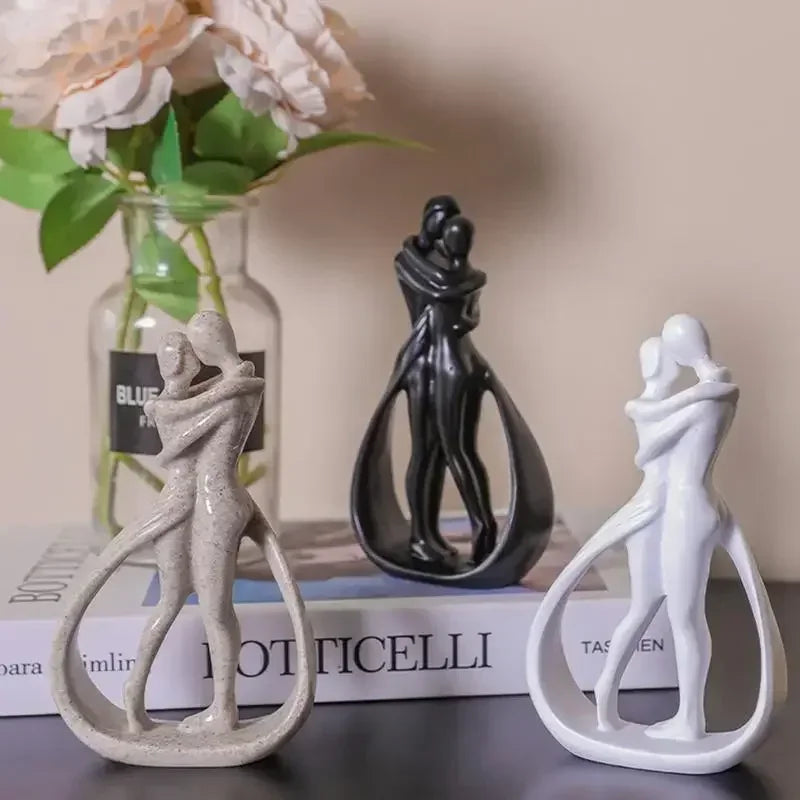 Contemporary Embrace Couple Sculpture