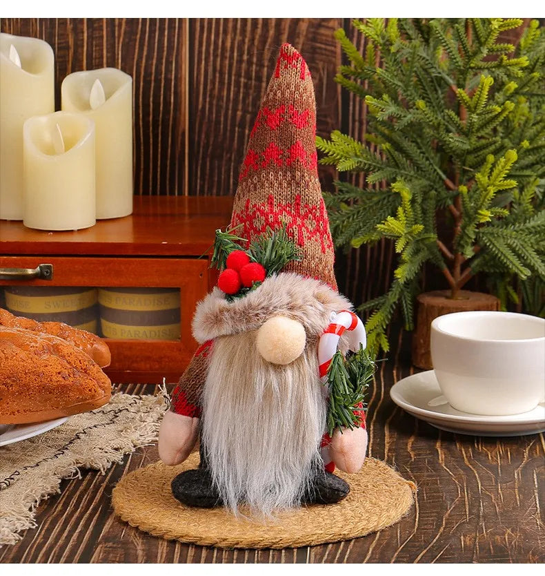 Knitted Christmas Gnome Decoration
