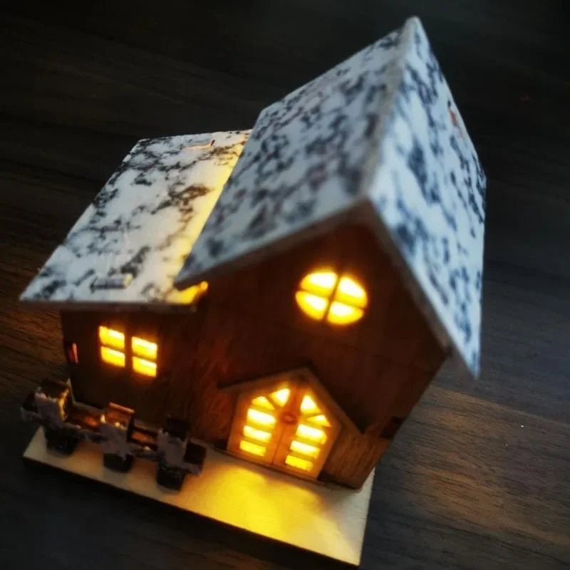 Cozy LED Luminous Mini Wood House