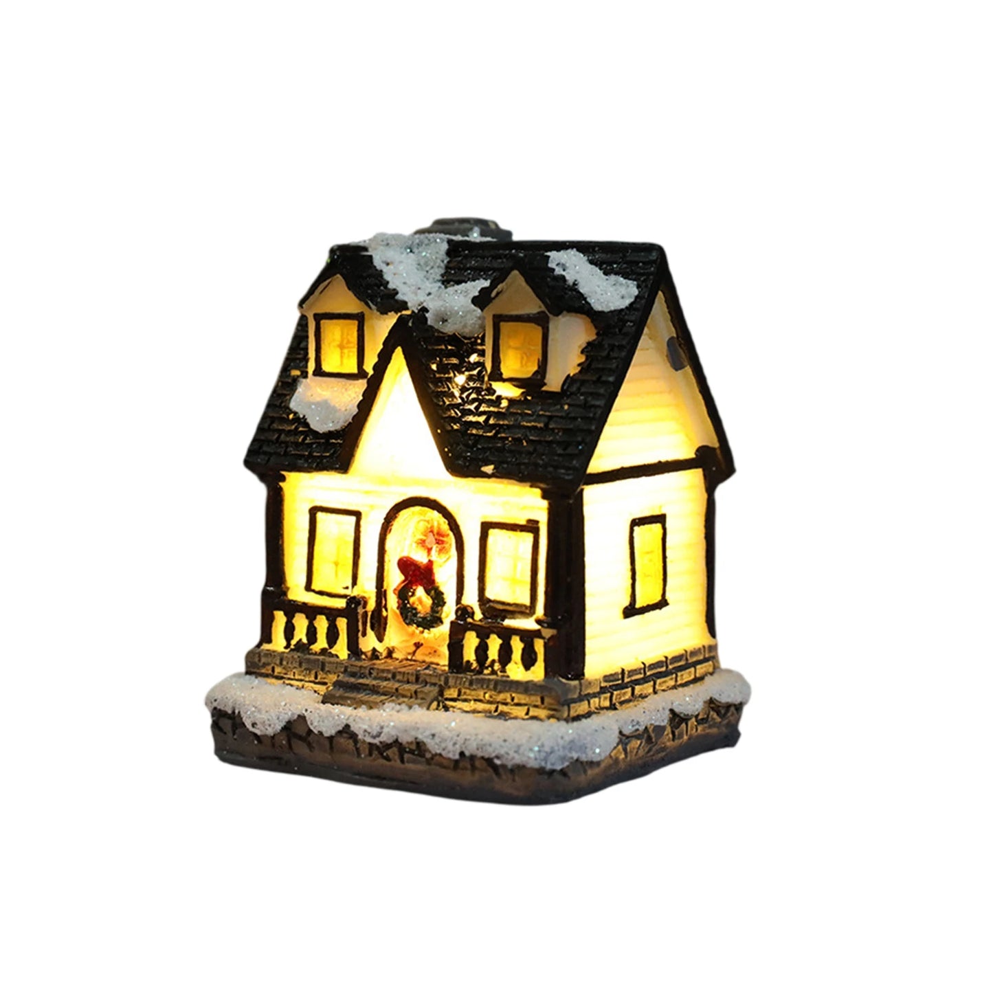 Miniature LED Christmas Village House