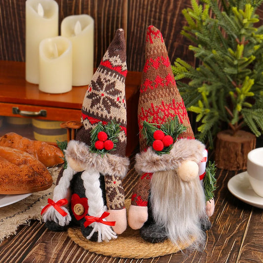 Knitted Christmas Gnome Decoration