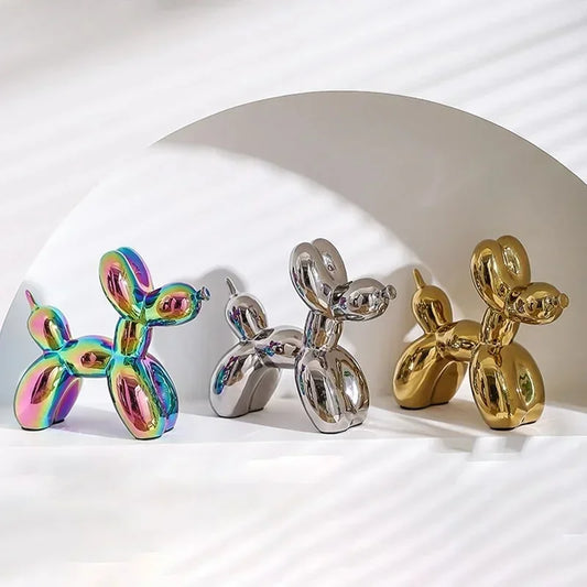 Ceramic Balloon Dog Sculpture