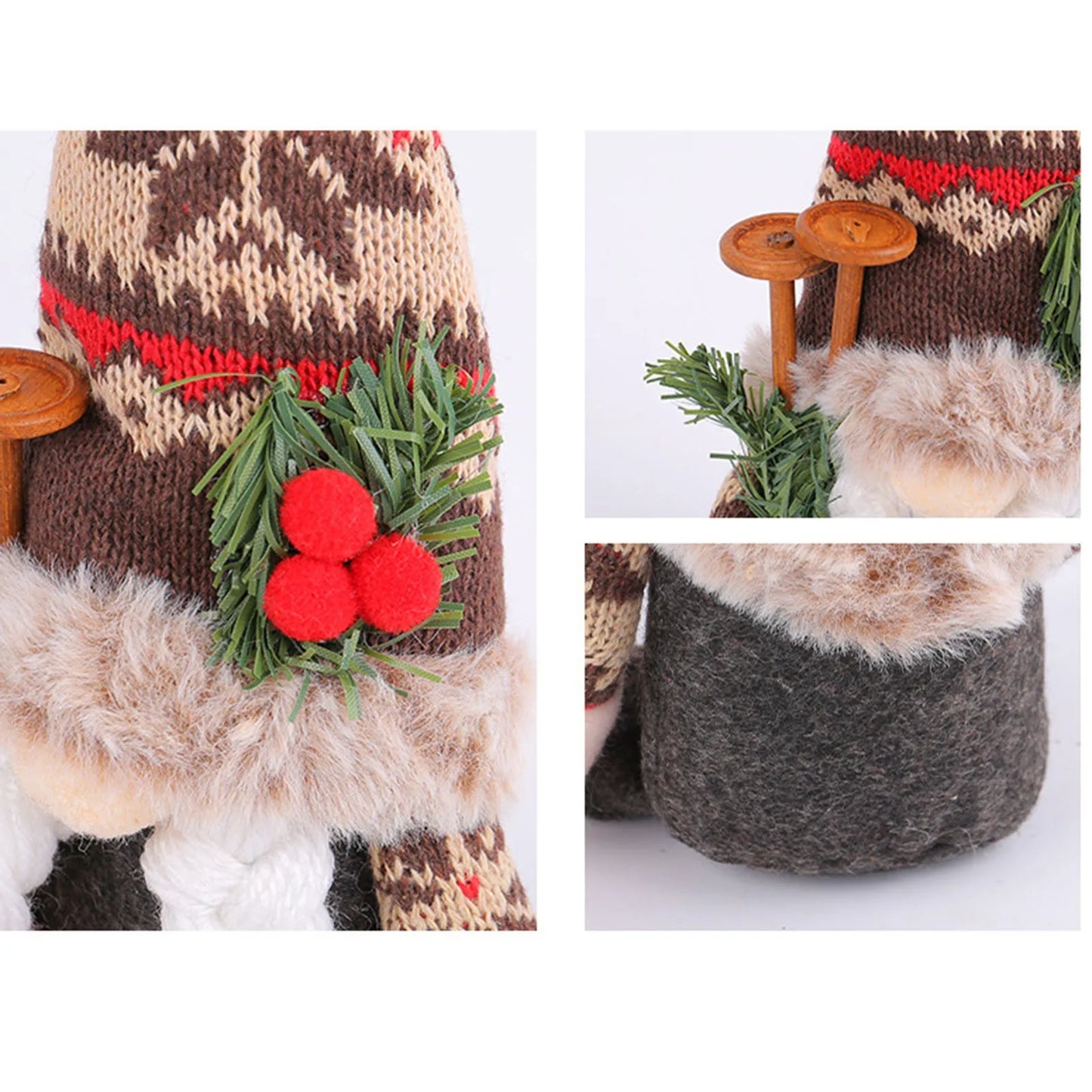 Knitted Christmas Gnome Decoration