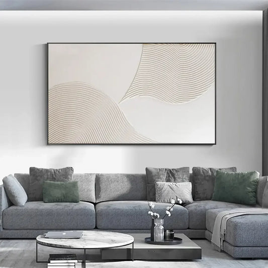 Serene Movement: Minimalist Canvas Art