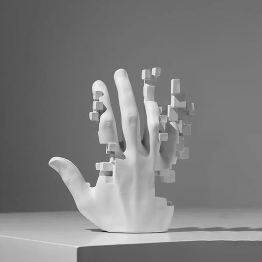 Modern Mosaic Hand Sculpture