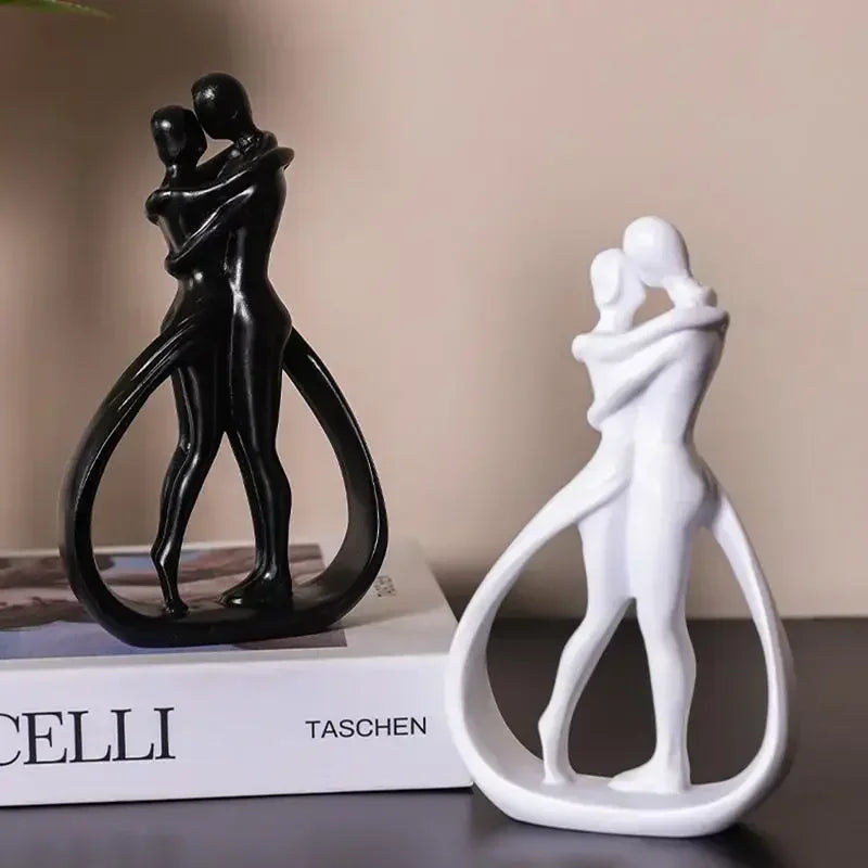 Contemporary Embrace Couple Sculpture
