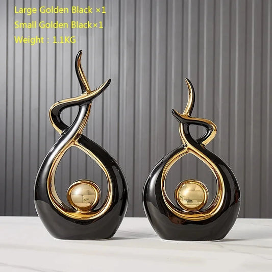 Ceramic Abstract Figurines