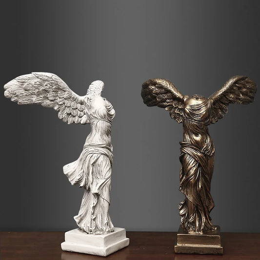 Winged Victory Goddess: Retro Greek Statue