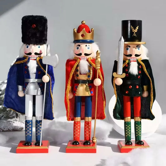 Royal Cloak Wooden Nutcracker Christmas Figurine