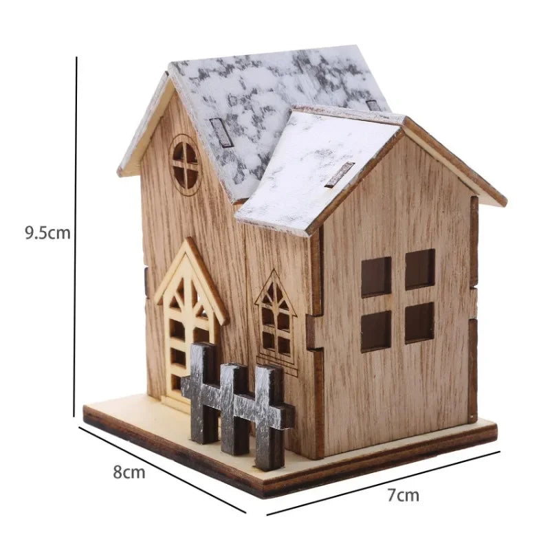 Cozy LED Luminous Mini Wood House