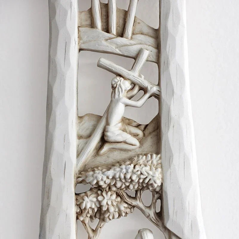 Reverent Artistry: Risen Christ Wall Cross