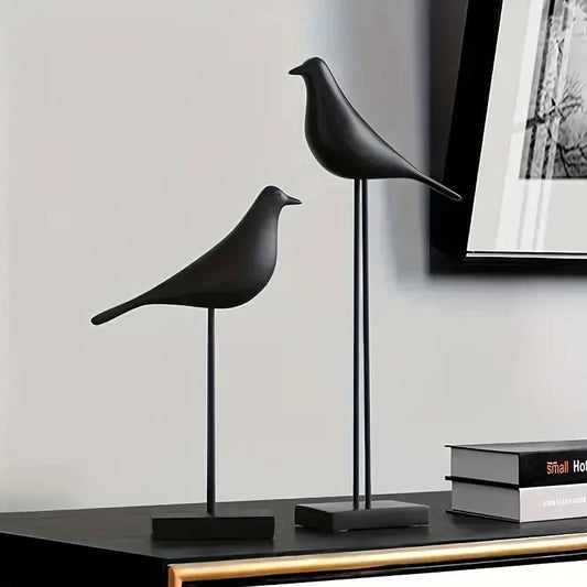 Sleek Minimalistic Bird Statues