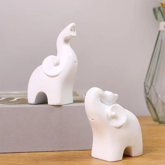 Charming Minimalist Elephant Sculptures